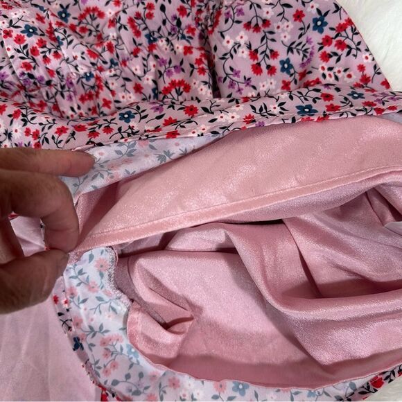 Lulu's Pink and Red Floral romper - Picture 12 of 12